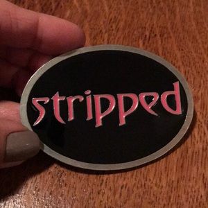 Christina Aguilera belt buckle